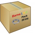 Foco fijo empotrar Plata, para Lámpara GU10/MR16, Caja 20ud a 1,80€/ud