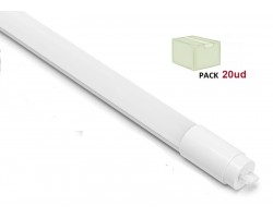 Tubo LED T8 600mm Aluminio 10W Conexión Un Lateral, Caja de 20 ud x 4,90€