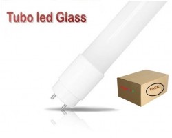 Tubo LED T8 600mm Cristal ECO 9W, conexión 1 lado, Caja de 25 ud x 2,60€/ud