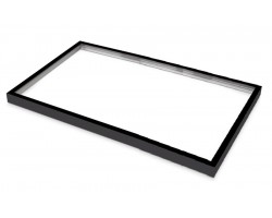 Marco Negro superficie Panel LED 600x1200 Backlight, 65mm altura