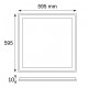 Panel LED Marco Luminoso 600X600mm 40W PC CCT
