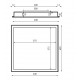 Marco empotrar Panel LED 600x600
