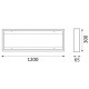 Marco superficie Panel LED 300x1200 Backlight, 65mm altura