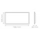 Panel LED Backlight 600X1200mm 80W Marco Blanco Flicker Free UGR<19 PRO CCT