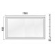 Panel LED Backlight 600X1200mm 80W Marco Blanco Flicker Free UGR<19 PRO