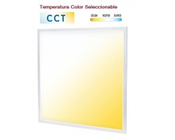Panel LED Backlight 600X600mm 40W Marco Blanco CCT Seleccionable