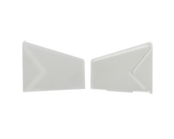 Tapa Final Izquierda Perfil Aluminio Superficie pared Cornisa Blanco PSPC5665B