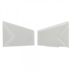 Tapa Final Izquierda Perfil Aluminio Superficie pared Cornisa Blanco PSPC5665B Tapa Final Izquierda Perfil Aluminio Superficie pared Cornisa Blanco PSPC5665B