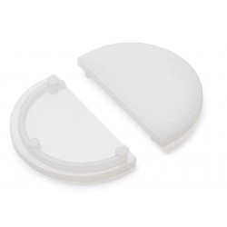 Tapa Final para Difusor R curco perfil Aluminio Anodizado PS3312 (2Ud)