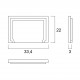 Tapa Final para Difusor Q recto perfil Aluminio Anodizado PS3312 (2Ud)