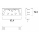 Tapa Final para perfil Aluminio Anodizado PS3312 (2Ud)