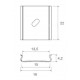 Grapa sujeción B para perfil Slim PS1507, PE2107