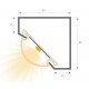 Difusor Glaseado para Perfil Aluminio lacado Blanco Superficie PA5555B, PS4016B