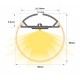Perfil Aluminio anodizado con difusor Redondo PRO 30mm. para tiras LED, barra 2 Metros -completo-