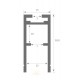 Perfil Aluminio anodizado Superficie Colgar 15x31mm. para tiras LED, barra 3 Metros