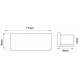 Tapa Final Negra para perfil BASIC superficie PS1708N