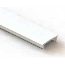 Difusor Glaseado para perfil superficie PS2316B, PS2316P, tira 2 ó 3 mts 