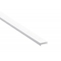 Difusor Opal para Perfil Empotrar Pisable Suelo de aluminio anodizado en plata PEP2126A, barra de 2 ó 3mts