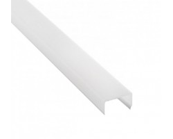 Difusor Cuadrado Glaseado para perfil aluminio anodizado Certificado, DGQ6, tira 2 mts.