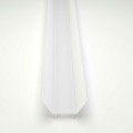Difusor Glaseado Visera para perfil aluminio anodizado Certificado, DV6, tira 2 mts.