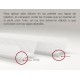 Difusor Glaseado Visera para perfil aluminio anodizado Certificado, DV6, tira 2 mts.
