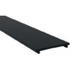 Difusor Negro para perfil aluminio anodizado Certificado, DN5, tira 6 mts.