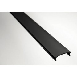 Difusor Negro para Perfil Aluminio LINE, barra de 2 ó 3 Metros 