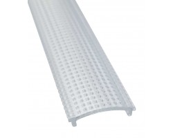 Difusor Prismático para perfil aluminio anodizado Certificado, DM5, tira 2 mts.