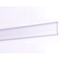 Difusor Transparente para perfil aluminio anodizado Certificado, DT6, tira 2 mts.