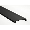 Difusor Negro para perfil LINE PS2924, PE3919, PE6440, PEA6419, PET9050, tira 2 ó 3 mts
