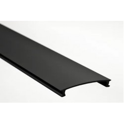 Difusor Negro para perfil LINE PS2924, PE3919, PE6440, PEA6419, PET9050, tira 2 ó 3 mts