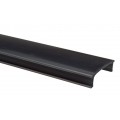 Difusor Negro para Perfil Aluminio Empotrar U7E 25x8mm PE2508P, PE2808B, PE2508N