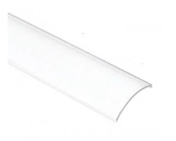 Difusor Opal Curvo Perfil Aluminio Angulo 16x16mm., barra 2 Metros