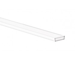 Difusor Transparente Perfil empotrar suelo pisable aluminio anodizado LINE 19,2x8,3mm, tira de 2 ó 3 mts.