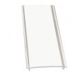 Difusor Transparente para perfil superficie PS2316B, PS2316P, tira 2 ó 3 mts 