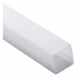 Perfil Cuadrado Policarbonato 25x25mm para tiras LED, barra 3 Metros