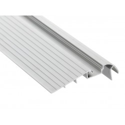 Perfil escalera aluminio anodizado Plata 105,6x28,4mm para tiras LED, barra 2 Metros Perfil escalera aluminio anodizado Plata 105,6x28,4mm para tiras LED, barra 2 Metros
