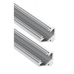 Perfil Angulo aluminio anodizado 19x19mm para tiras LED, 6 mts (2 barras 3 Metros)