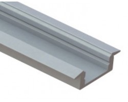 Perfil Aluminio Empotrar LINE 24x7mm. para tiras LED, barra 2 Metros