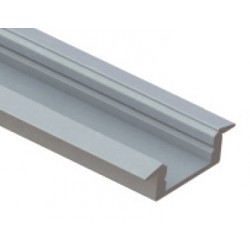 Perfil Aluminio Empotrar LINE 24x7mm. para tiras LED, barra 3 Metros