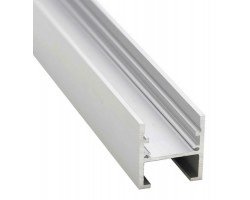Perfil Empotrar Pisable Suelo de aluminio anodizado 28x40mm para tiras LED, barra 2 Metros