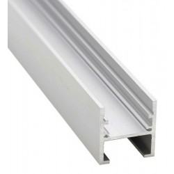Perfil Empotrar Pisable Suelo de aluminio anodizado 28x40mm para tiras LED, barra 2 Metros