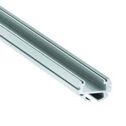 Perfil Redondo aluminio anodizado 19mm para tiras LED, barra 2 Metros