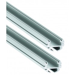 Perfil Redondo aluminio anodizado 19mm para tiras LED, 6mts (2 tramos de 3 metros)