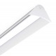 Tapa Final Perfil Redondo aluminio Blanco 19,7mm con reflector PR2015AB