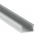 Perfil superficie aluminio anodizado 20x11mm para tiras LED, barra 2 Metros