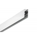 Perfil Aluminio anodizado Superficie Colgar 15x31mm. para tiras LED, barra 3 Metros