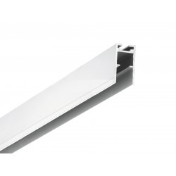 Perfil Aluminio anodizado Superficie Colgar 15x31mm. para tiras LED, barra 3 Metros