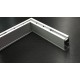 Perfil Aluminio anodizado Superficie Colgar 15x31mm. para tiras LED, barra 3 Metros