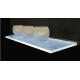 Perfil Aluminio anodizado Superficie Colgar 15x31mm. para tiras LED, barra 3 Metros